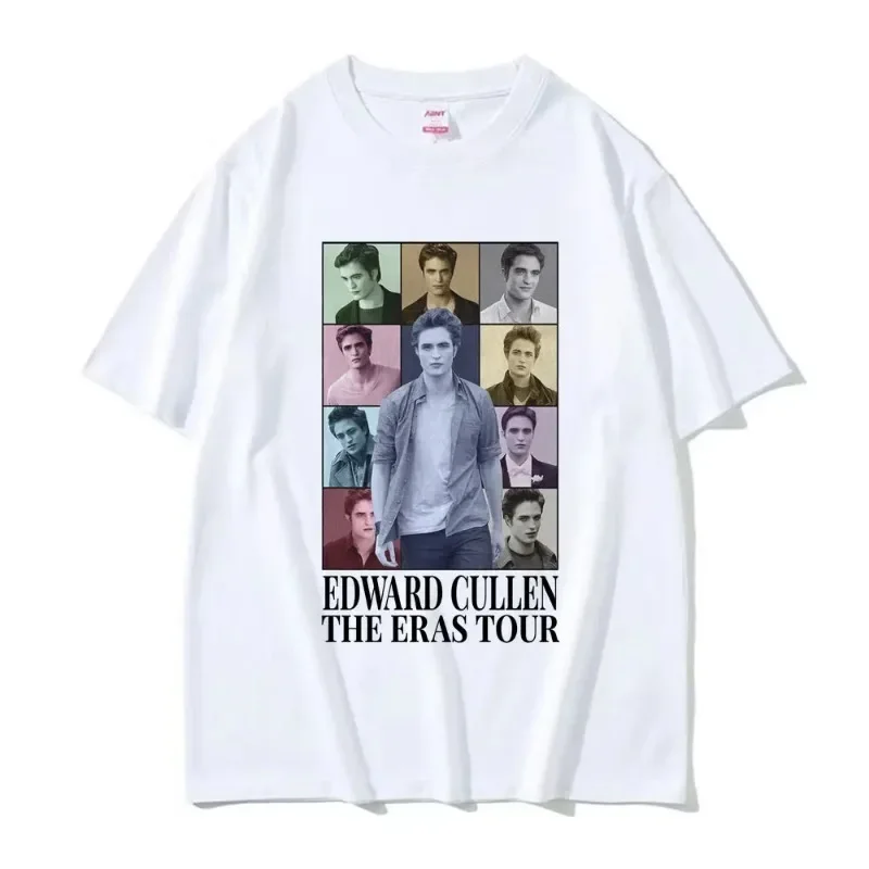

Funny Edward Cullen The Eras Tour T Shirt Hot The Twilight Saga Movie T-shirts Men Women Casual Short Sleeve Oversized T-shirt