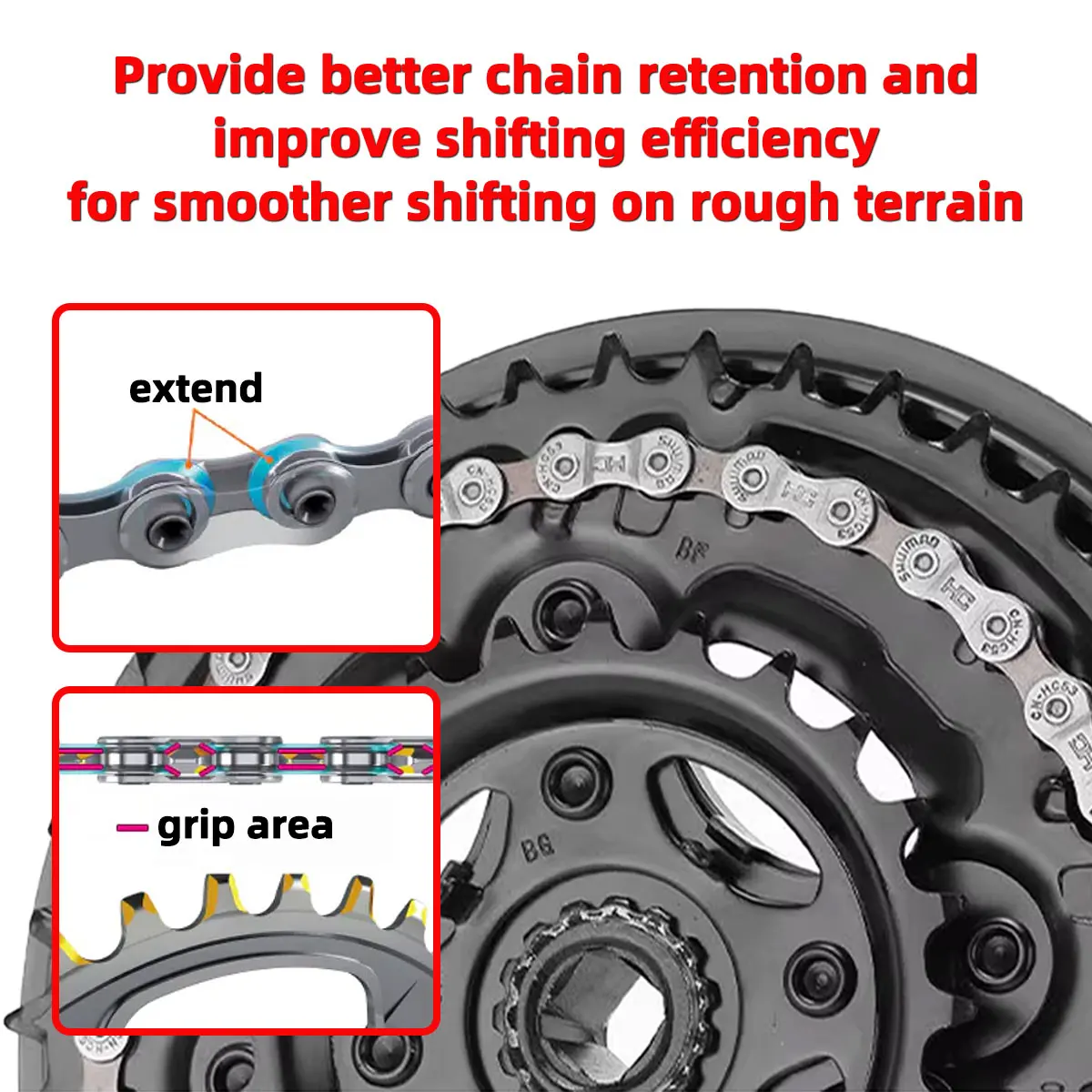 PINMOAP 1/2PCS Bicycle Variable Speed Chain 6/7/8/9/10/11 Speed High Light Steel Durable Smooth Variable Speed Riding Chain - view 5