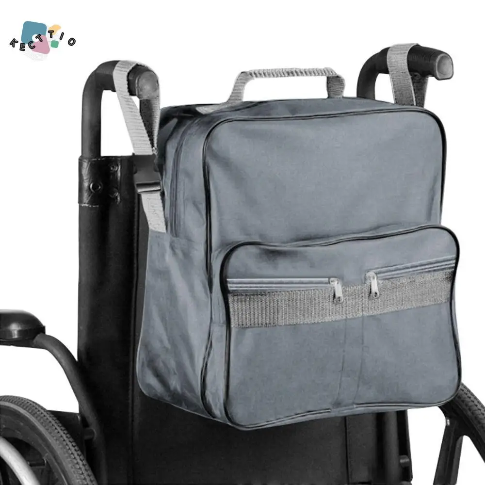 

Multi-pocket Wheelchair Storage Bag Waterproof Portable Mobility Scooter Bag Large Capacity with Buckle Chair Organizer Bag