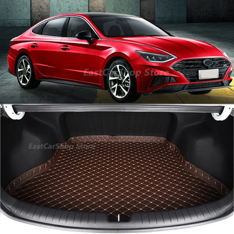 

For Hyundai Sonata DN8 2020 2021 2022 Car Rear Trunk Mat Boot Liner Tray Car Trunk Cargo Mat Protective Cover Pad Accessories