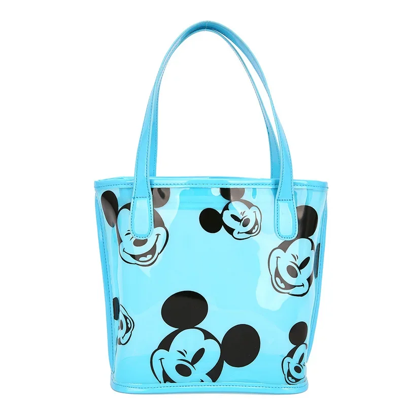 Disney Mickey shoulder bag spring and summer shoulder bag Minnie handbag female transparent mobile phone cosmetic bag cute