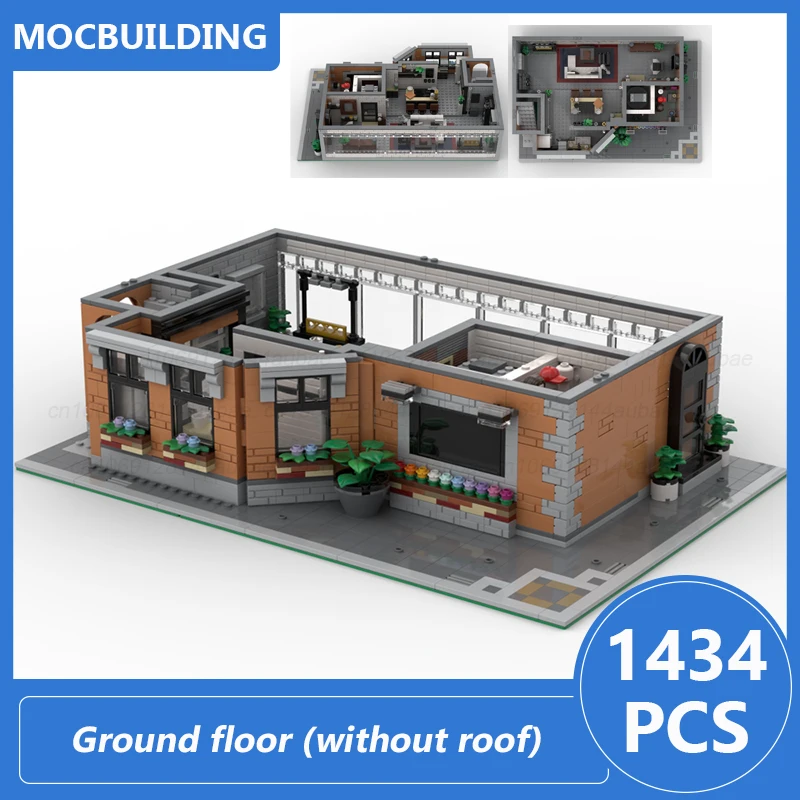 SitComplex Pavimento a terra Edifici modulari Moc Blocchi Fai da te Assemblare Mattoni Architettura Display Collezione creativa Giocattoli Regali