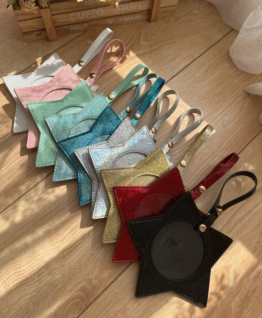 Original Cute Shiny Star Shaped Gummy Millet Protective Bag Pendant Badge Smacking Bag Handbag Pendant Itabag Wallet Purse