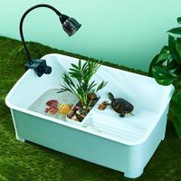 Turtle Aquarium Kit Deepened Turtle Tank Starter Kit Reptile Terrarium Basking Platforms for Aquatic Turtles 5 Multi-Functional
