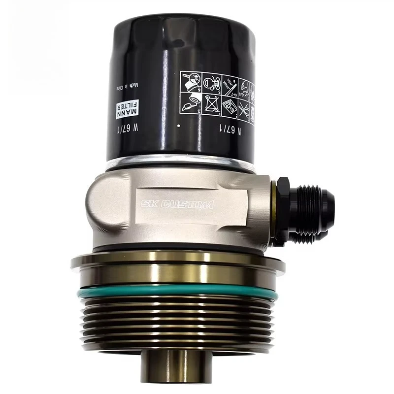 

For Lexus IS250 IS300 GS250 NX200t 1GR 2GR 3GR 4GR Engine Oil Cooling System Car Modification Radiator Oil Filter Adapter