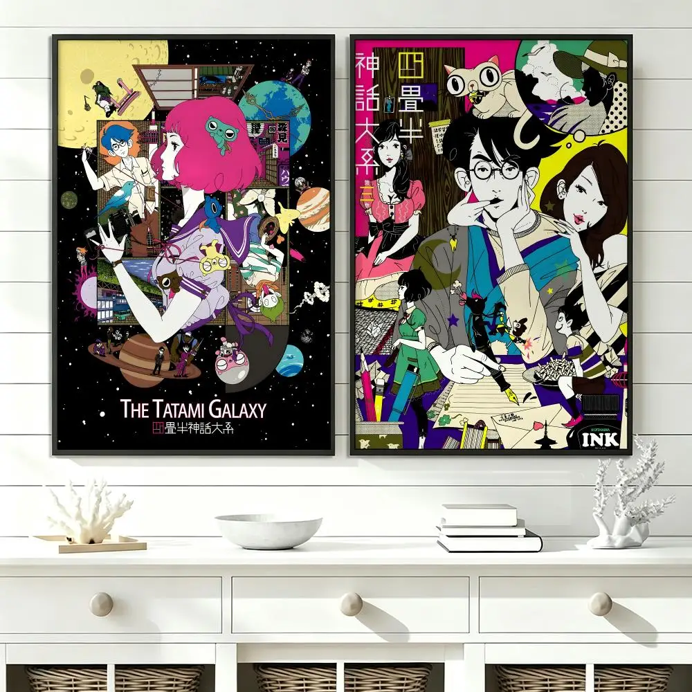 anime The Tatami Galaxy Poster Poster HD Trendy SelfAdhesive Wall Art Print For Living Room Bedroom Dorm Office Home Gift
