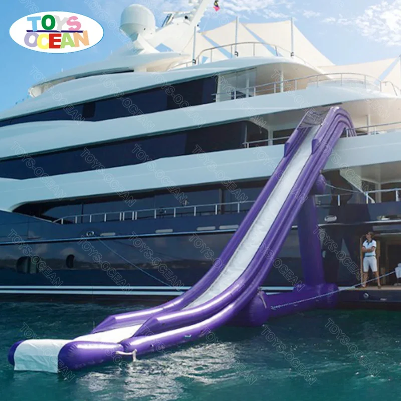 2025 New Inflatable Yacht Slide Sealed-Air Design Quick Setup 10min Luxury PVC for Superyacht Charter & Rental Business
