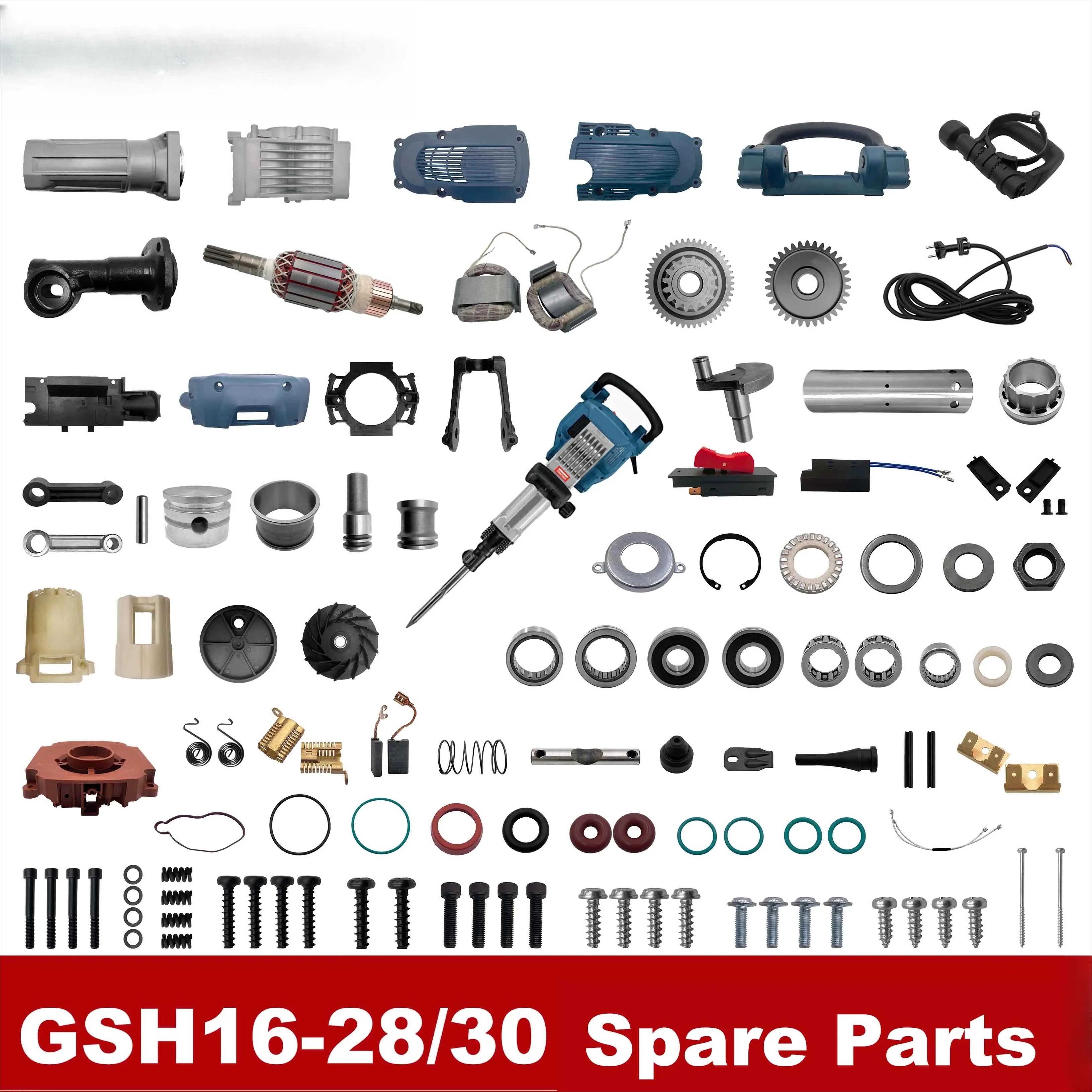 

GSH16-28/GSH16-30 Запасные части и аксессуары для молотка — часть A