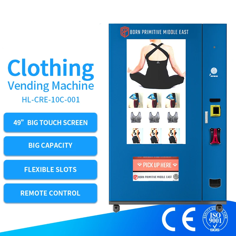 Electronic Big Touch Screen Clothes vending machine Automatic Clothing Vending Machine with Advertising Screen