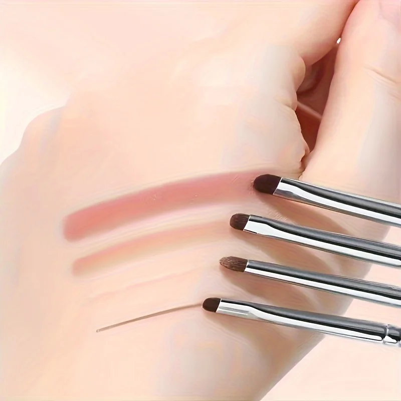 Kleine Hoek Nauwkeurige Detail Oogschaduw Borstel Zacht Paardenhaar Ooglid Markeerstift Liggende Zijderups Make-Up Kwasten Ogen Make Up Gereedschap
