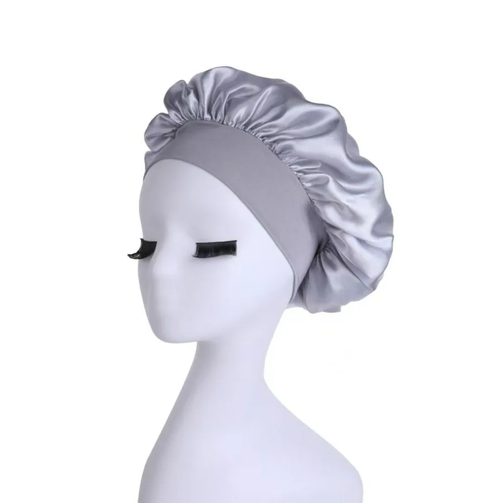 Fashion Silk Women's Bonnet Elastic Band Cap Sleep Bonnets Hair Bonnet Beauty