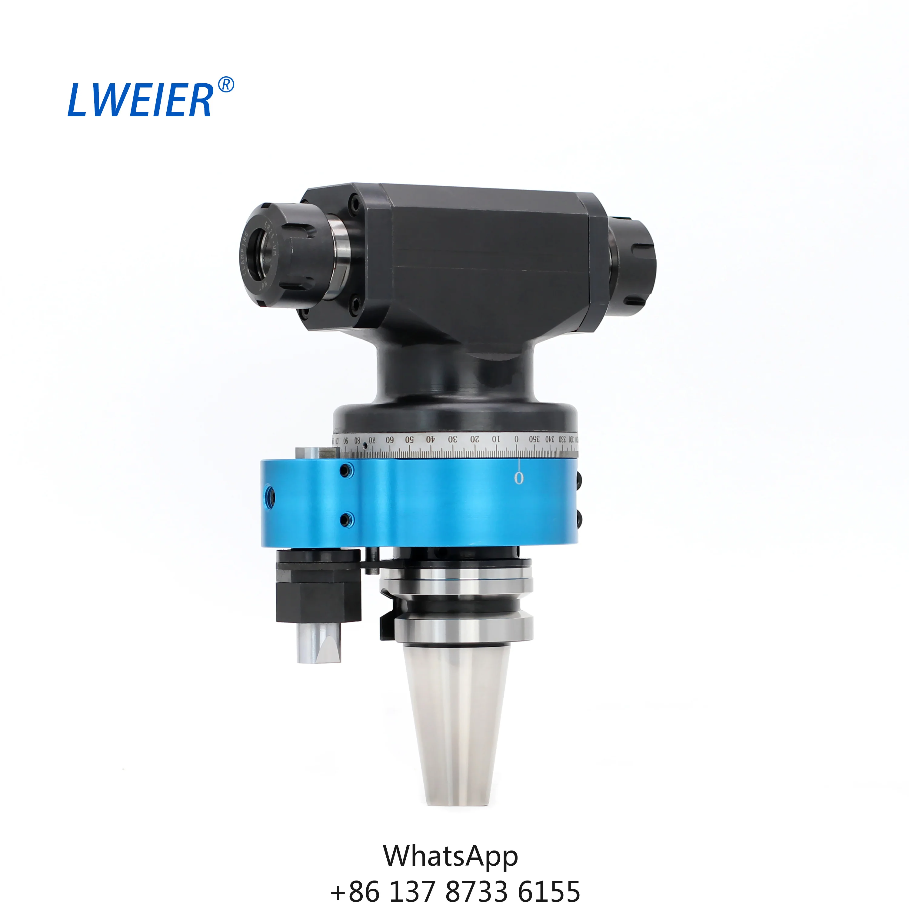 Side Milling Angle Head 90 Degree Right Angle Milling Head Bidirectional Milling Head Automatic Tool Change
