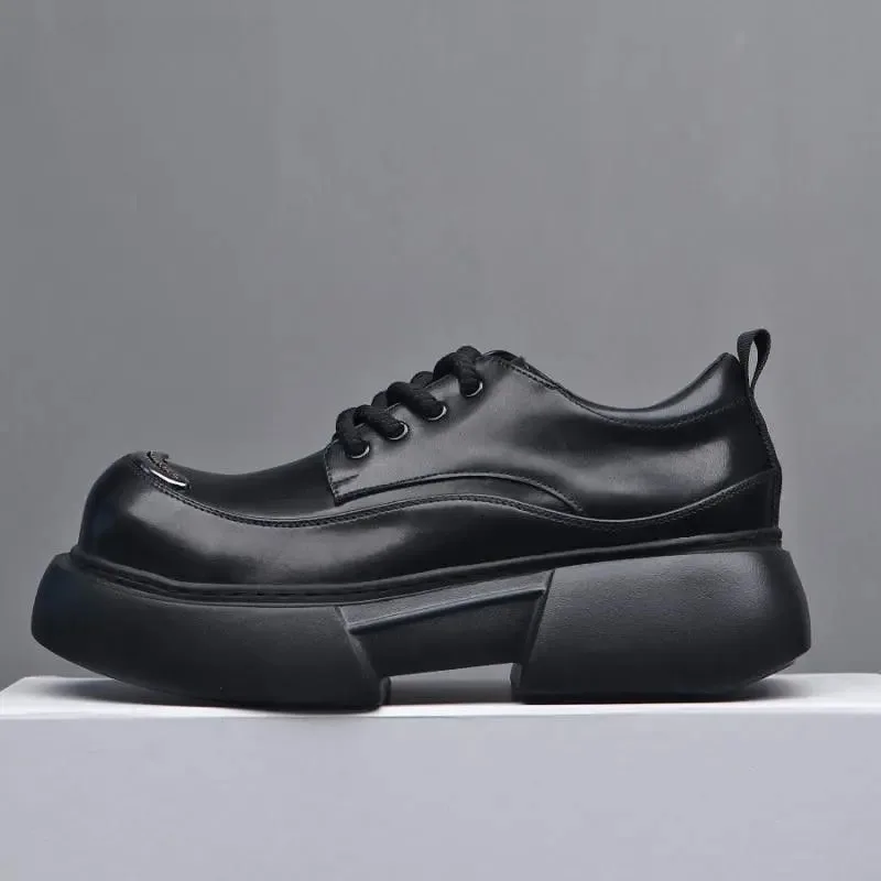 

Мужские кроссовки на платформе: дизайнерские кожаные туфли класса люкс для мужчин