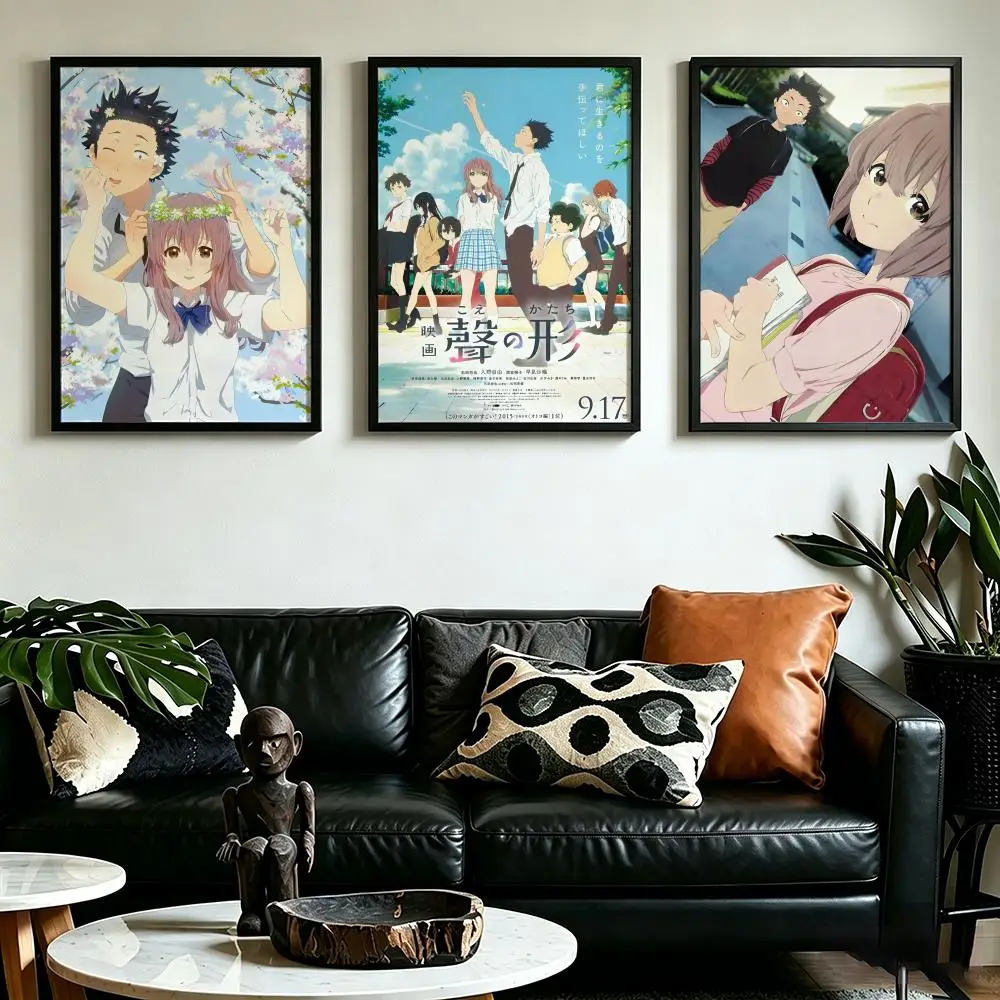 Anime A S-Silent V-Voice Poster HD art, waterproof, sticky wall, home decoration (living room, bedroom, bar), aesthetic