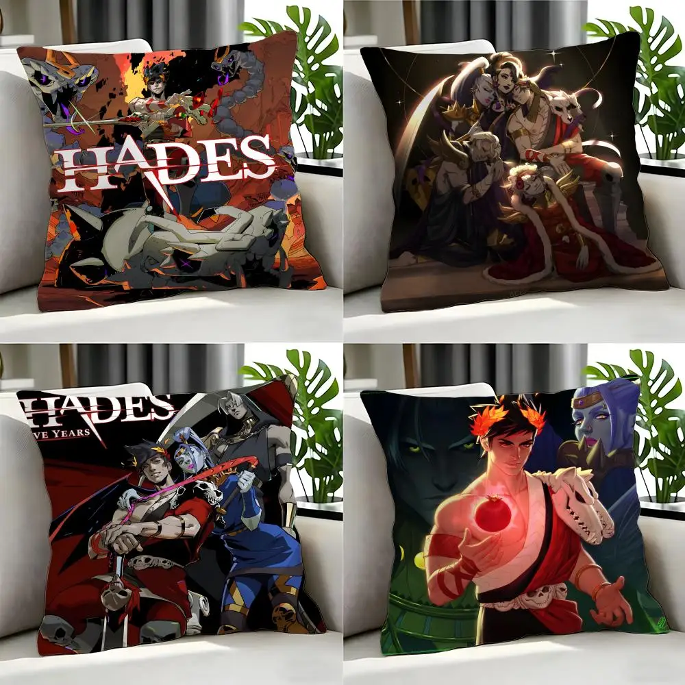 game Hades Cushion Cover Cushion Cover Set 4Pcs 50x50 45x45 40x40 Pillowcase Decorative Sofa Home Decor