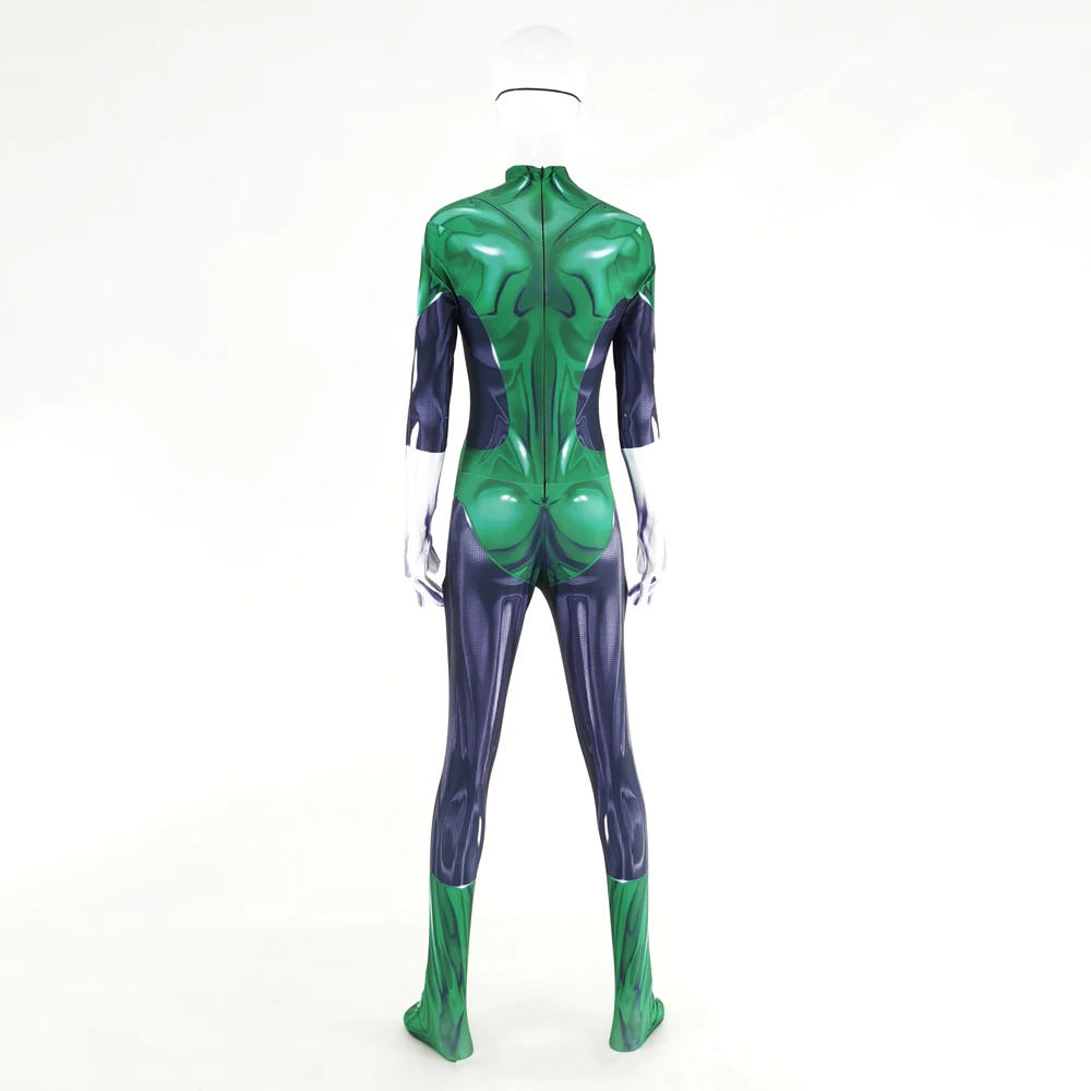 Halloween Woman GreenLantern Cosplay Costume Female Superhero Zentai Suit Ladys Cosplay Bodysuit Adults  Men Boys Male