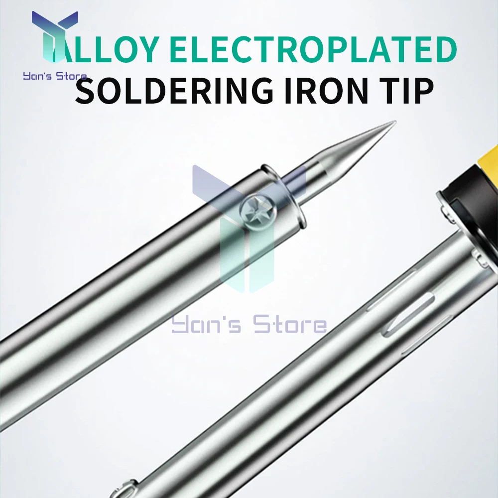 Mỏ hàn 60W Mỏ hàn điện có thể điều chỉnh nhiệt độ Trạm làm lại bút chì nhiệt cầm tay mini dụng cụ sửa chữa Hàn