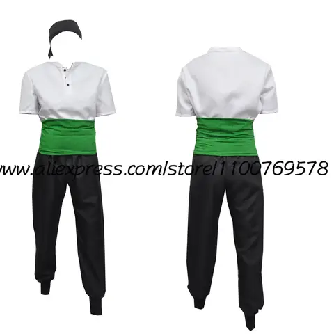 Anime Roronoa Zoro Cosplay Costume man women Halloween Jacket Outfits