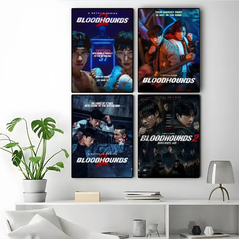 TV Series Bloodhounds Poster Poster Self-adhesive Art Waterproof Paper Sticker Coffee House Bar Room Wall Decor