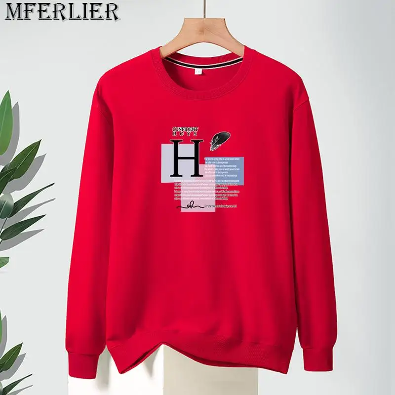 

men's new cotton pullover sweater big size long-sleeved sweater autumn new trend plus size loose casual men's clothing 9xl 10xl