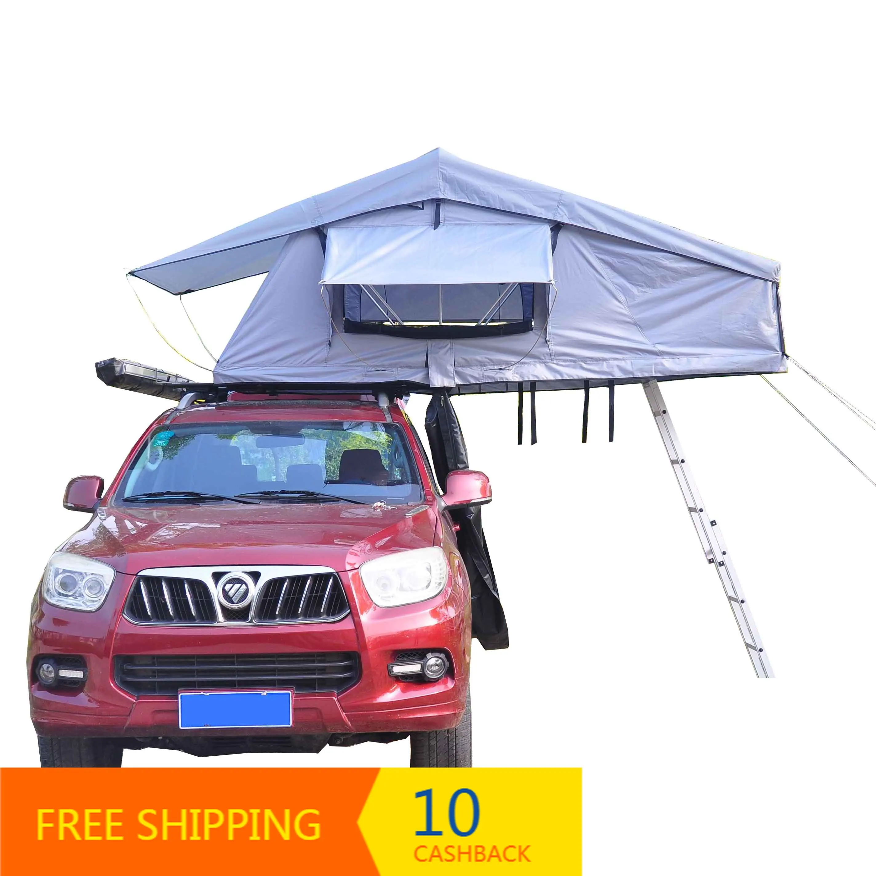 SRT01E-56 Car Roof Top Tent With Foxwing Side Awning Outdoor Camping Wholesale From China
