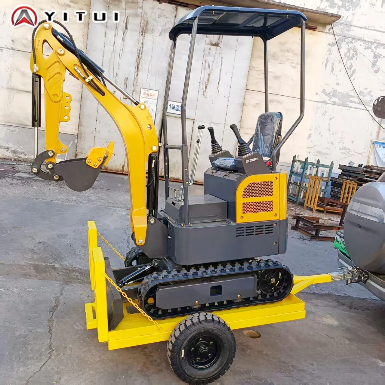 Europa 1.2Ton 1.5Ton 2.0Ton Excavadora Agricultura Hidráulica Orugas Digge Kubota EPA Motor Mini Excavadora Personalizada