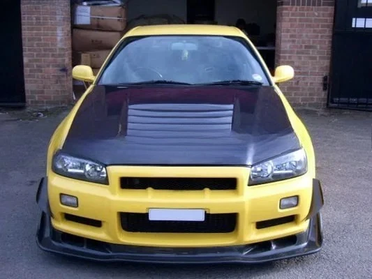 For Nissan R34 Skyline Carbon Fiber Modification Nismo Front hood, engine hood