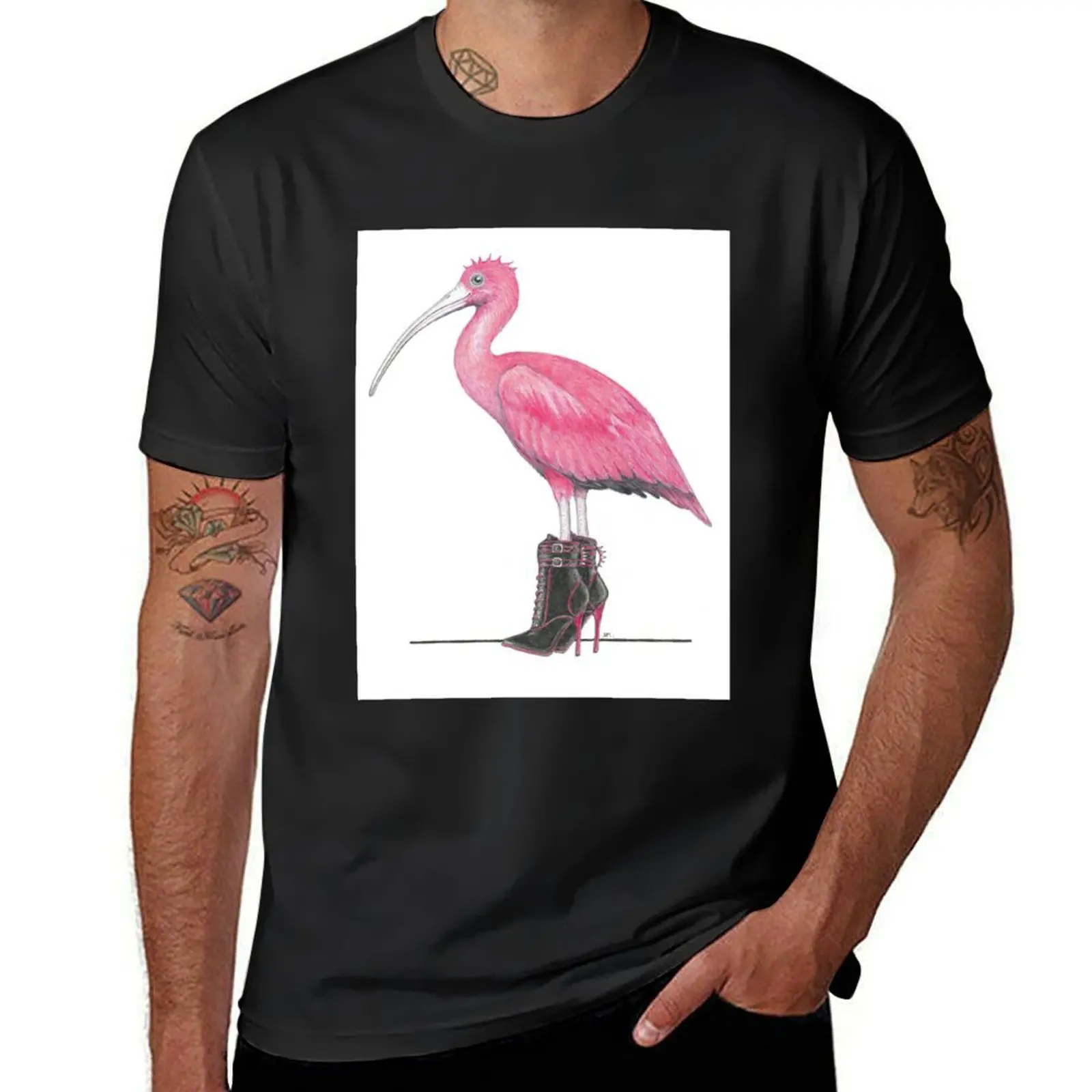 

Scarlet Ibis in Dangerous Shoes T-Shirt tshirts personalised hippie clothes plus size clothes luxury clothes men