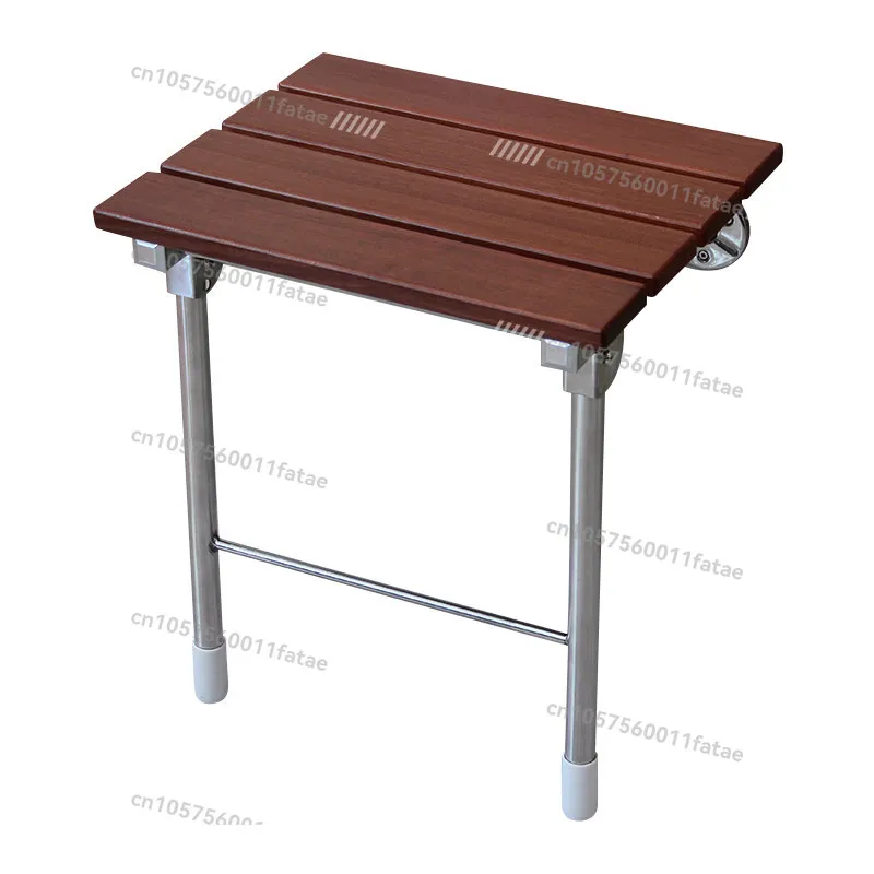 Wall-mounted Folding Chair, Wall-mounted Chair, Entrance Chair, Wall-mounted Shoe Changing Stool, with Support Legs