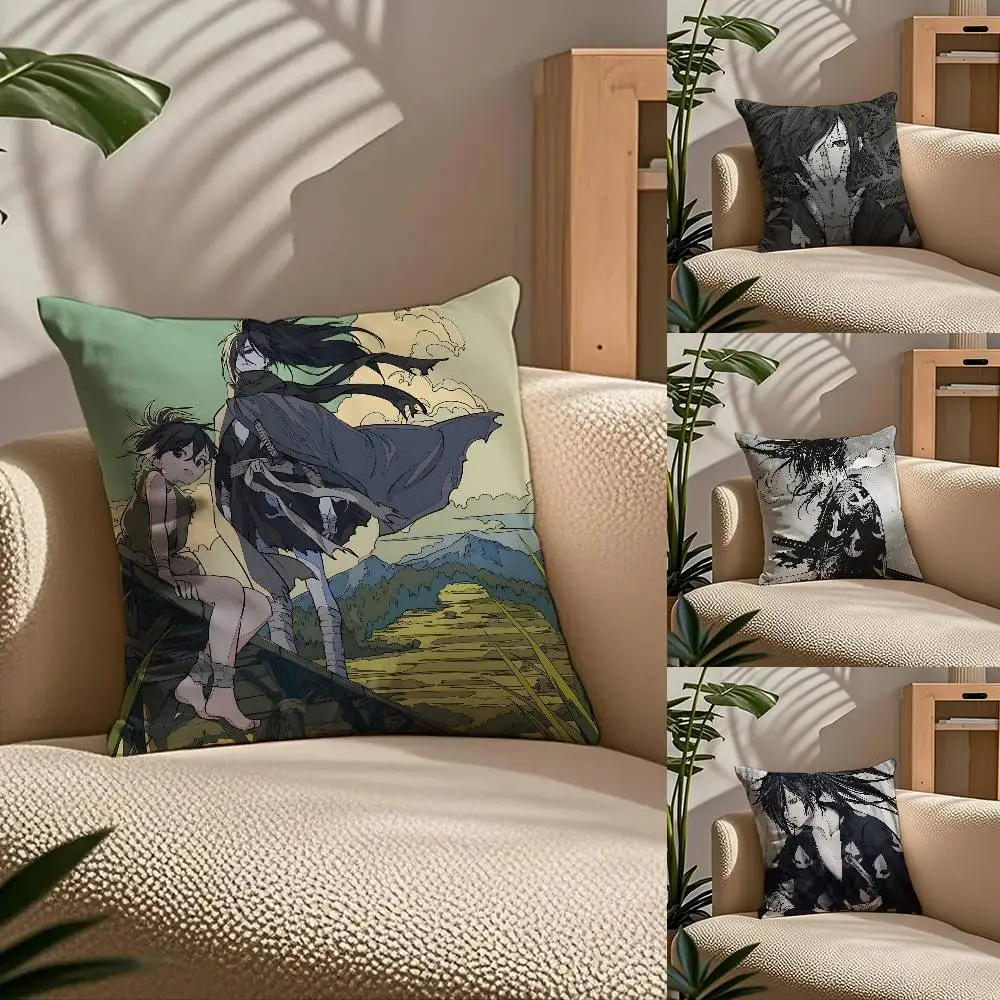 

Anime D-Dororo Pillow Case Comfort Sofa Bed Silky elegant Invisible zipper Custom Decorative cushion cover