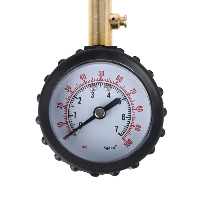 0-100 Dial Tire Pressure Gauge Easy Read Hardware Suitable for Measuring Tire Pressure of Car Truck Motorcycle