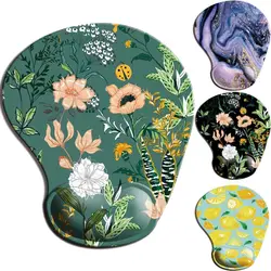 Wrist Rest Mouse Pad Silicone Ergonomic Hand Support Non Slip Gaming Mice Mat Home Office Mousepad Table Mat For Laptop Computer