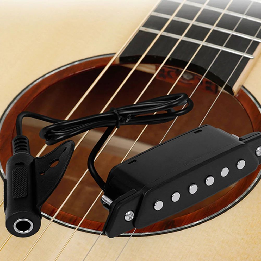 

Acoustic Easy Practical Pickup For Guitar Install No Hole Durable Practical Accessory for Guitar Bass Ukulele Banjo Folk