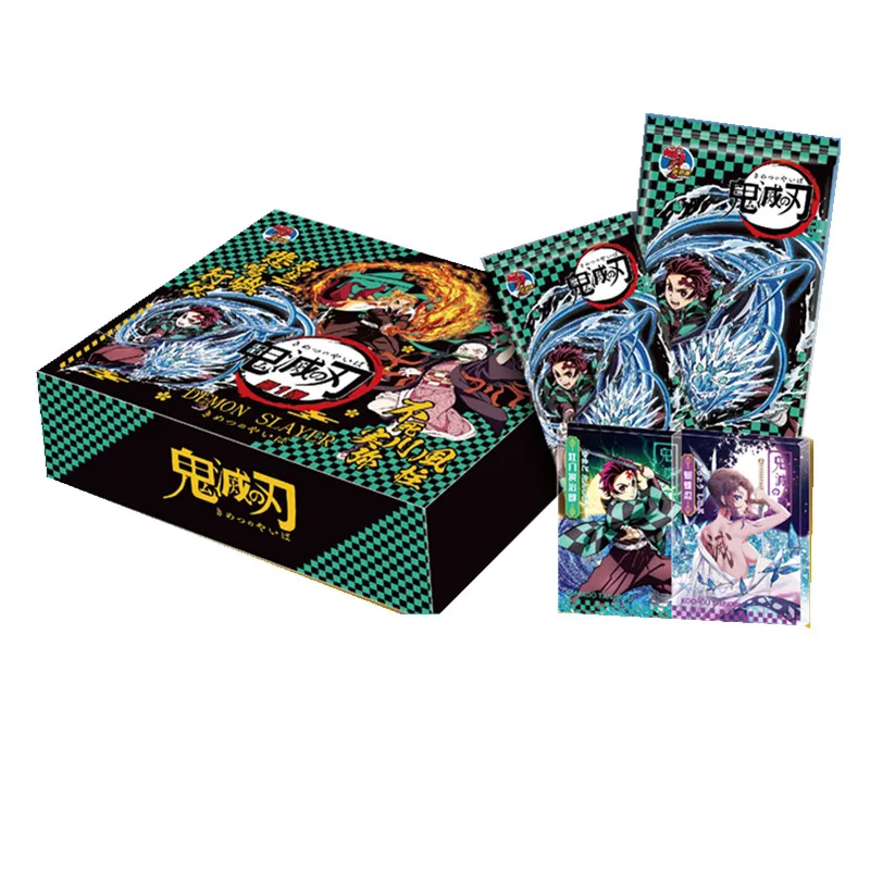 Demon Slayer Cards Full Set Diamond Flash Rare SSP SP Card Tanjirou Kamado Nezuko Character Collection Card Children Toy Gift