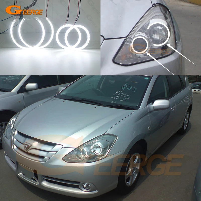 

Для Toyota Caldina T24 Facelift 2005 2006 2007 ультра яркий SMD СВЕТОДИОДНЫЙ ангельские глазки набор колец Дневной светильник для стайлинга автомобиля