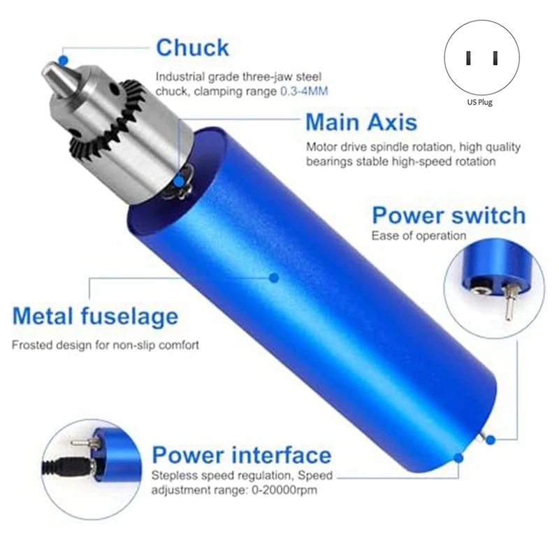 Electric Resin Polishing Kit,Resin Drill With 110 Accessories, Rotary Tool For Resin Casting Molds,For Carving US Plug Durable