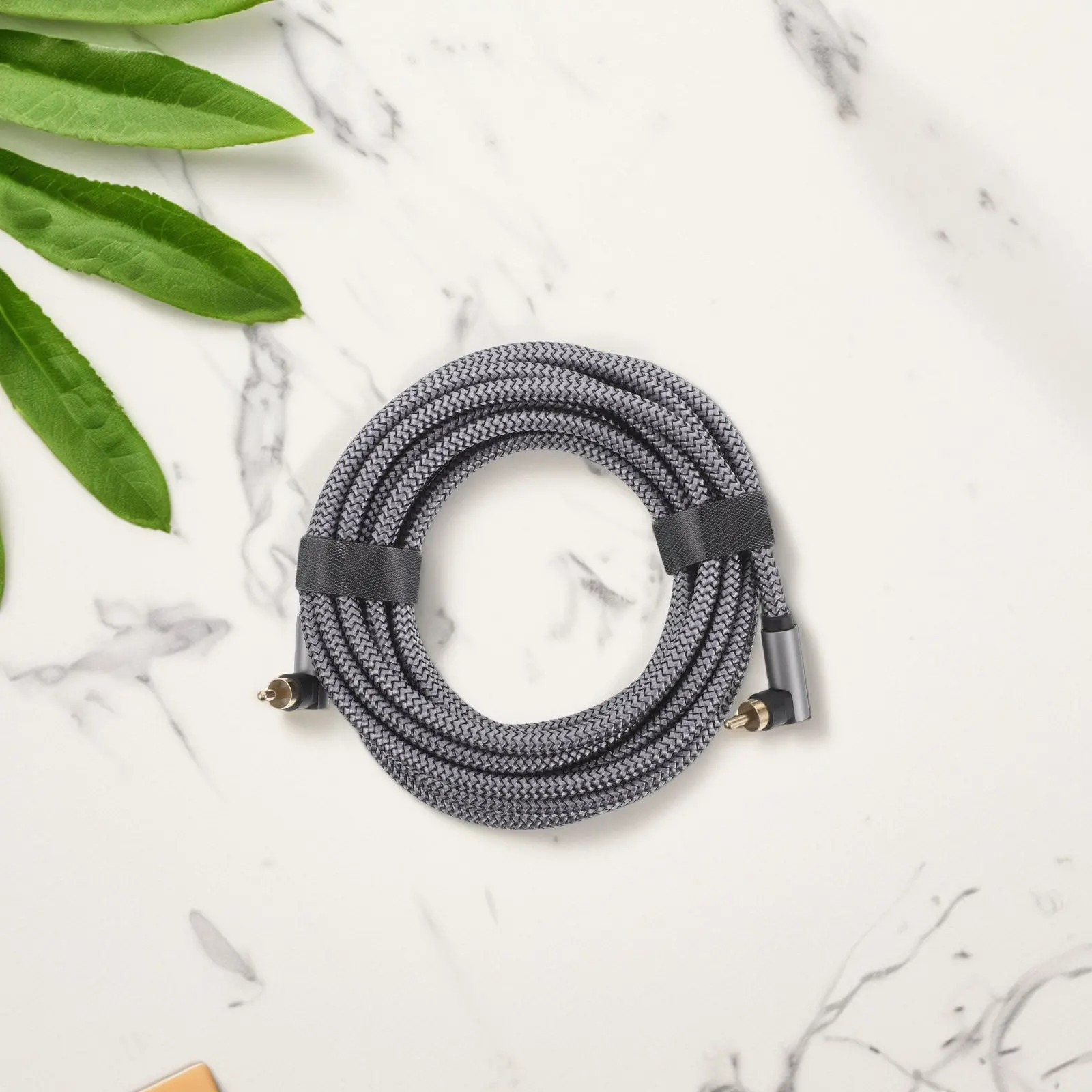 5M Dual Shielded Audio Coaxial Cable Hifi Digital Cable Gold Plated Connector Compatible with Amplifiers