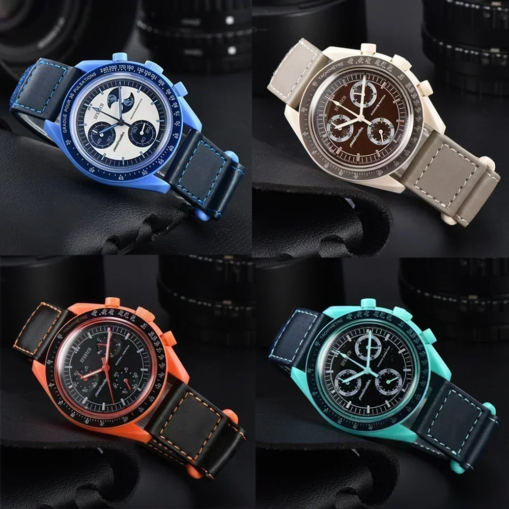 2025 Popular Top Quality Original Brand Watches for Men and Women Plastic Case Chronograph Watches Discovery Planet AAA Watches