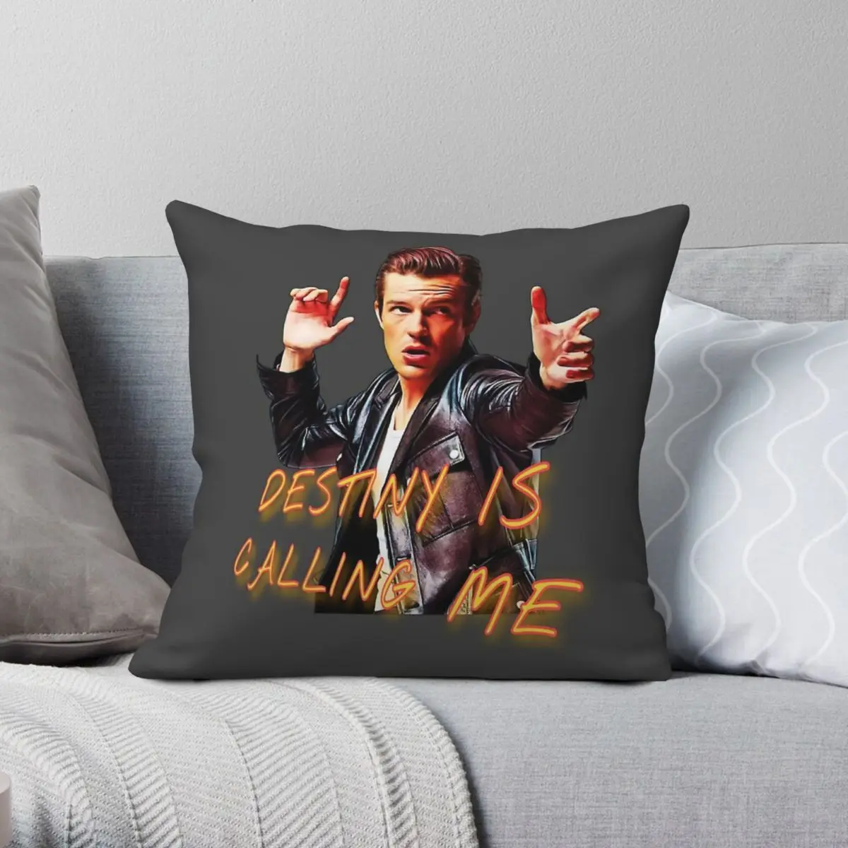 The Killers Brandon Flowers Mr. Brightside Pillowcase Polyester Linen Velvet Creative Pillow Case Sofa Seater Cushion Case 18