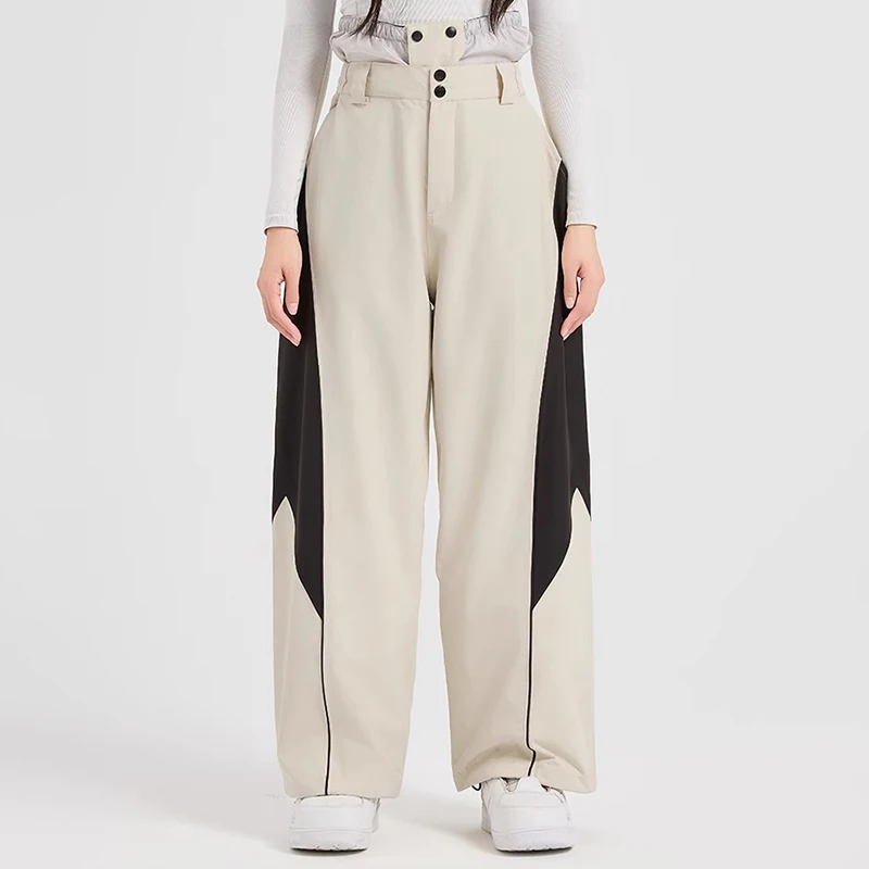 

Winter Waterproof Women Snow Pants Outdoor Sport Mountain Man Skiing Trousers Motorcycle Hiking Female Snowboard Clothes Wear