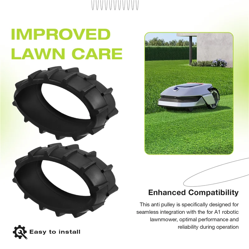 

【Flash-Deal!】Lawn Mowing Robot Anti Pulley For Dreame A1 Robotic Lawnmower Front Wheel Lawnmower Accessories RSDRA-001