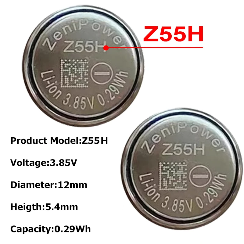 2Pcs/Lot Z55H 3.85V 75mAh Z55 CP1254 Battery for Sony WF-1000XM4,WF-1000XM3,WF-SP900,WF-1000X TWS Earphone Earbuds Repair Parts