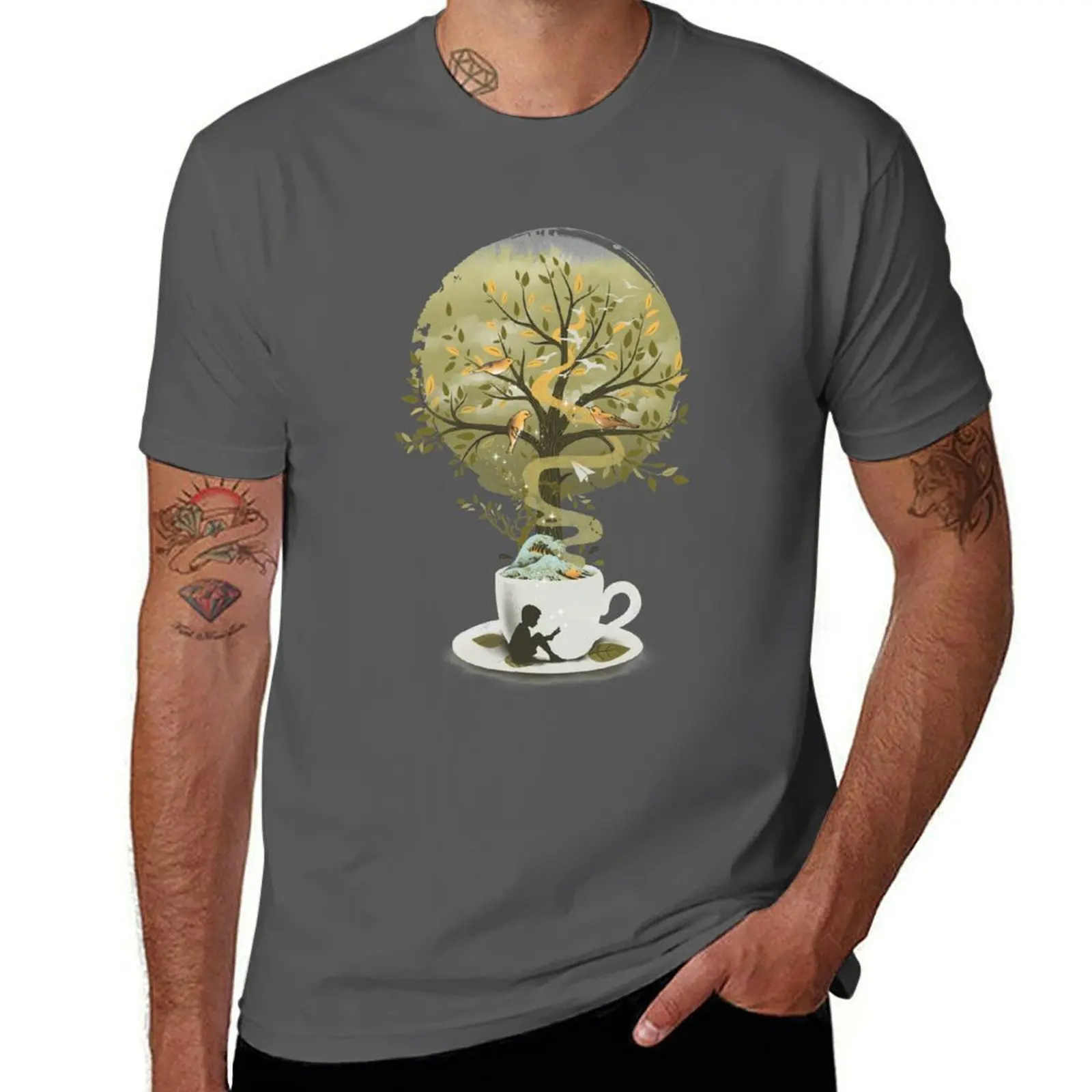 

A Cup of Dreams T-Shirt quick-drying new gifts and t-shirts blacks mens t shirt graphic