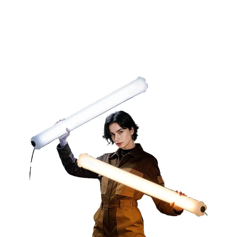 Air column lamp 50W dual color temperature inflatable filling light external shot handheld stick lamp