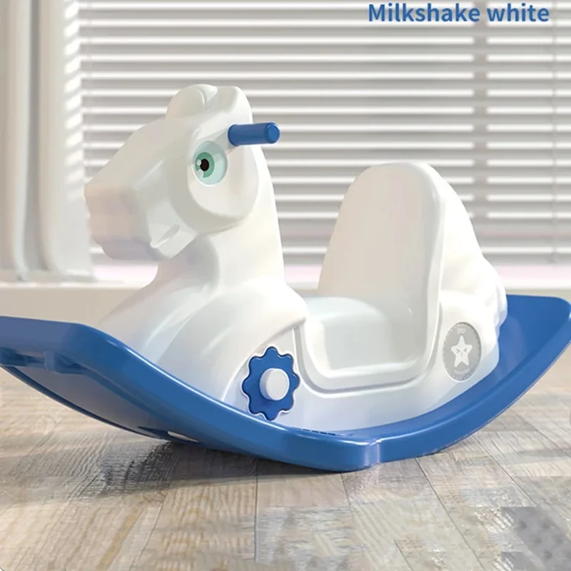 Multifunctional 2-in-1 Baby Rocking Horse Anti Slip Widened Pedal Plastic Ride on Toy for Toddler 3-10 Years Wholesale