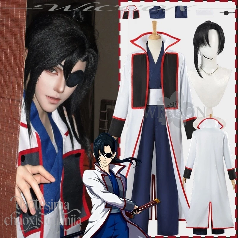 kyuubee-cosplay-anime-kingtama-yagyuu-costume-long-manteau-blanc-pantalon-bleu-masque-pour-les-yeux-unique-queue-de-cheval-perruques-fete-d'halloween