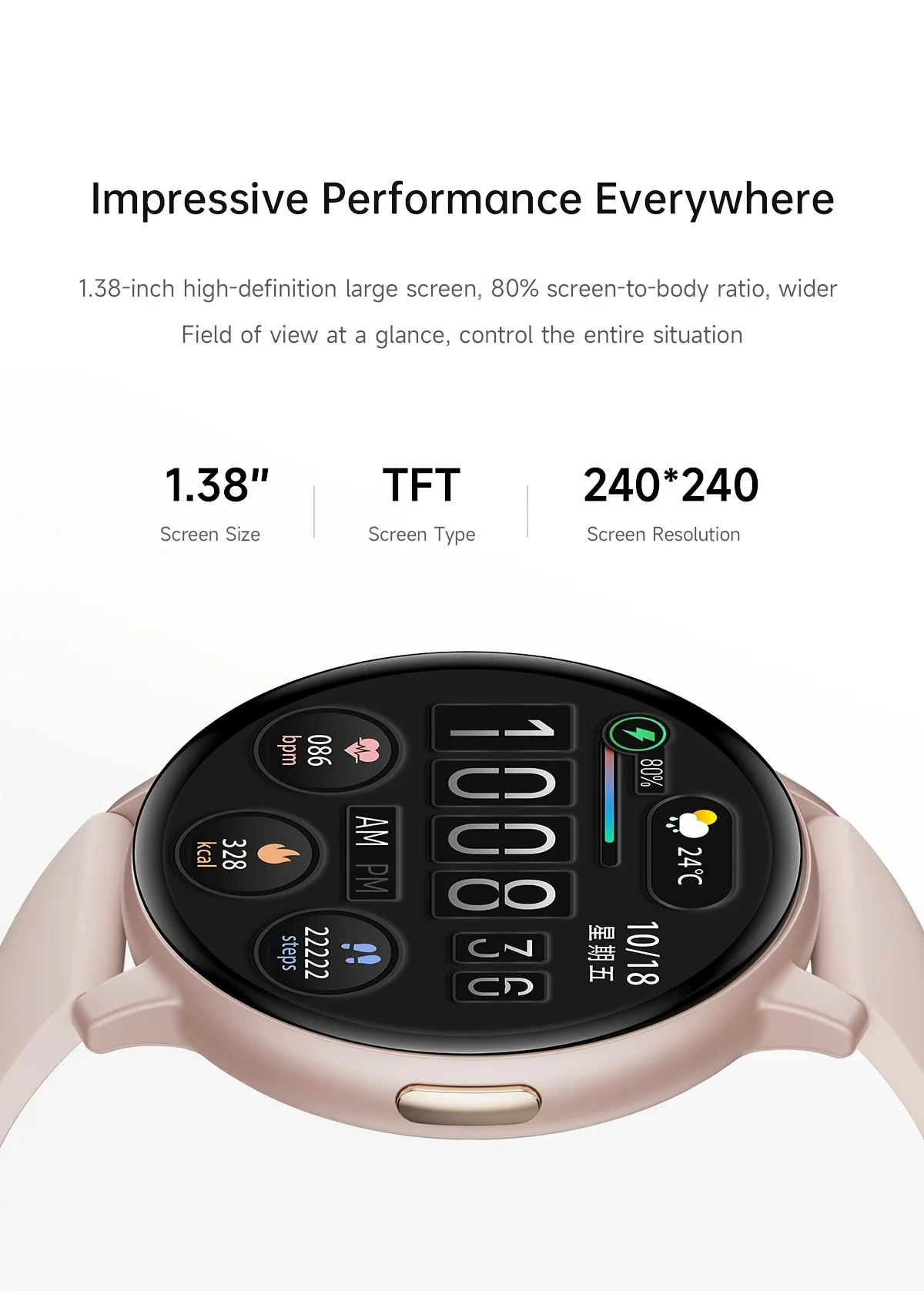 2026 New Smartwatch, Men's Watch, Women's Watch, 1.38-inch Screen, HD Display, 250mAh Battery, 60 Days Long Standby Time, Simple and Elegant, 100+ Sports Modes, Can Make and Answer Calls, Message Notifications, Multiple Watch Faces and Wallpapers