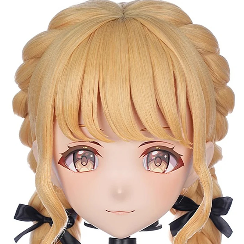 カスタマイズキャラクター女装キグマスクアニメフィギュアコスプレ全頭マスク日本アニメロールプレイ着ぐるみマスク BJD