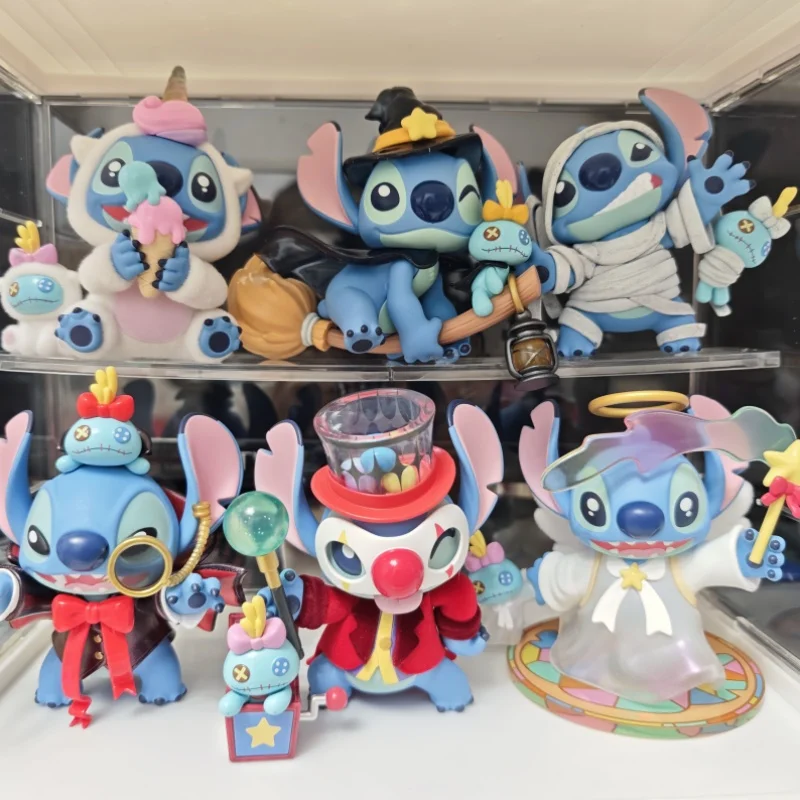 

new Disney Stitch Weird Diary V2 Serie Blind Box Cartoon Character Stitch Mystery Collectible Statue Children Birthday Gifts