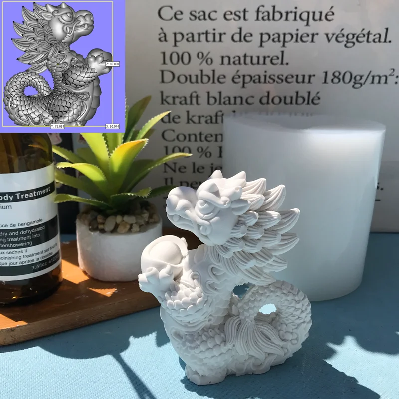 

Xiang Long Bao Qing Satone Tea Play Silicone Animal Spirit Beast Mold Cement Mold Kitchen Baking Tools Cartoon Sle